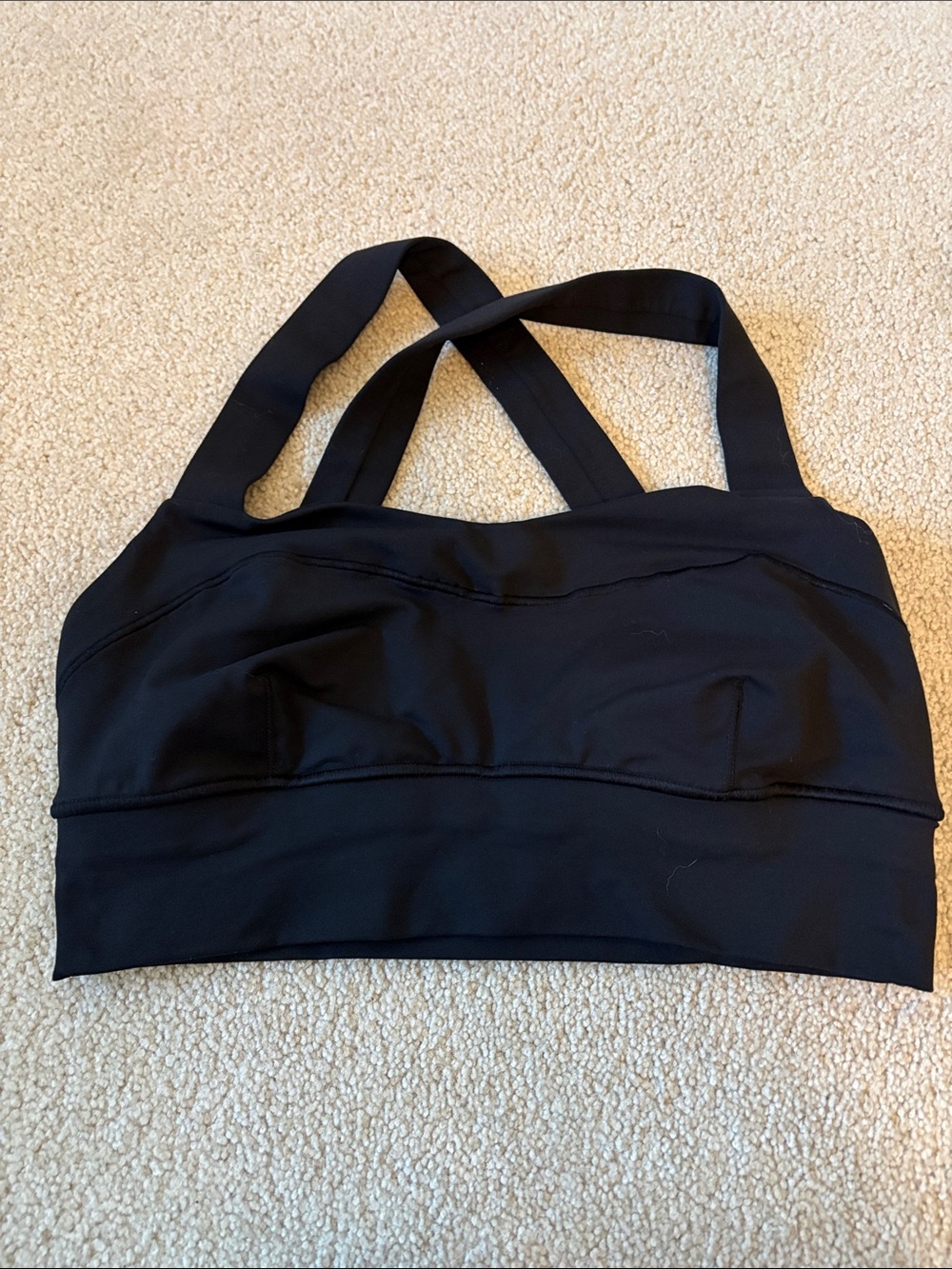 Lulu Lemon Black Strappy Women's Sports Bra